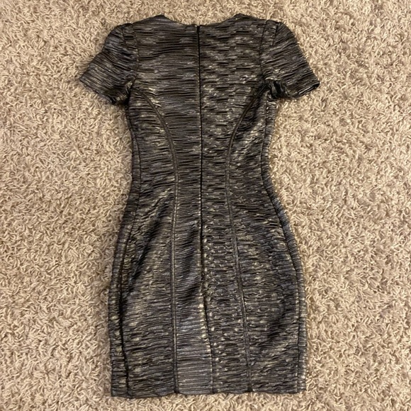 Torn by Ronny Kabo Elegant Metallic Short Sleeve Dress size small - Picture 5 of 5